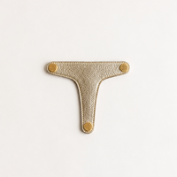 Gold Leather Klip
